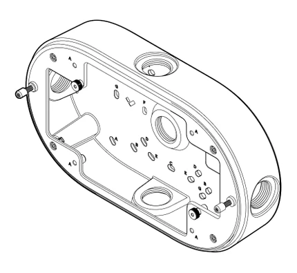 Two-Camera Multisensor Junction Box Mount
